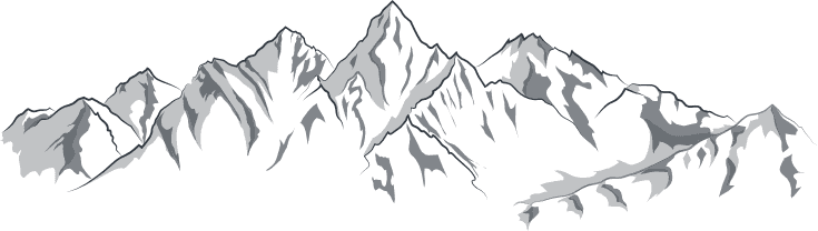 Dibujo perfil montañas